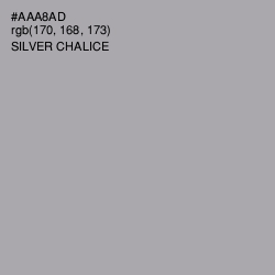 #AAA8AD - Silver Chalice Color Image